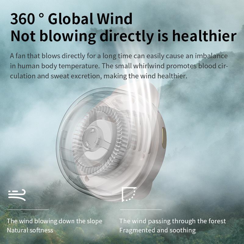 360° Rotatable Portable Mini Clip-on Fan
