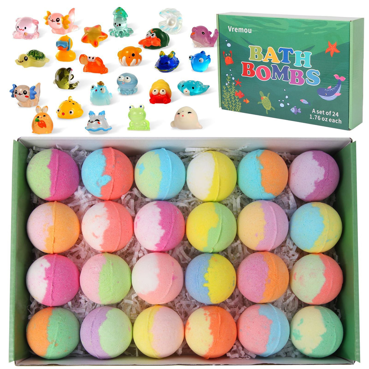 12-Piece Bath Bomb Gift Set for Kids