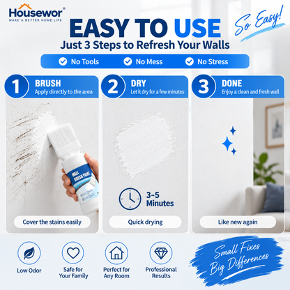 Quick-Dry Wall Repair Paint Brush