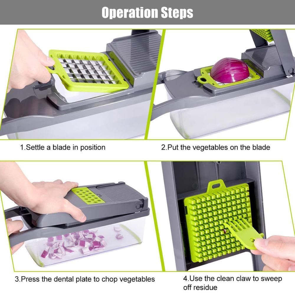 Multi-Knife™ | Multi-function vegetable cutter | 16-piece set