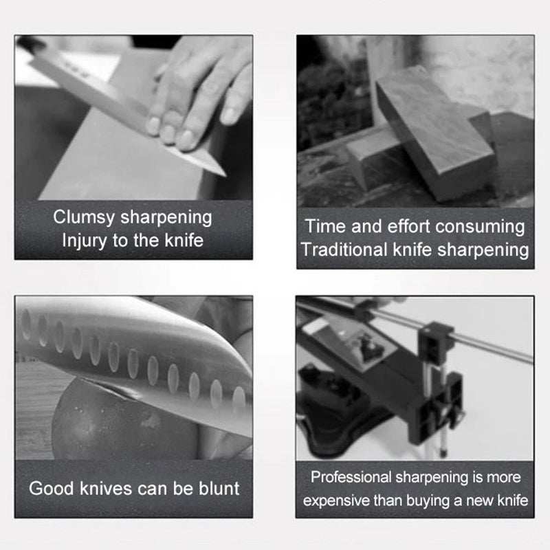 Portable 4-in-1 Kitchen Knife Sharpener