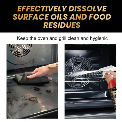 Powerful Oven & Grill cleaner SprayI Dissolves Grease in 5 Mins No Scrubbing & Eliminates Odors