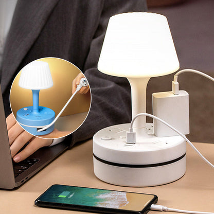 Bedside Lamp with Charging Station – Light Up & Power Up Your Nightstand