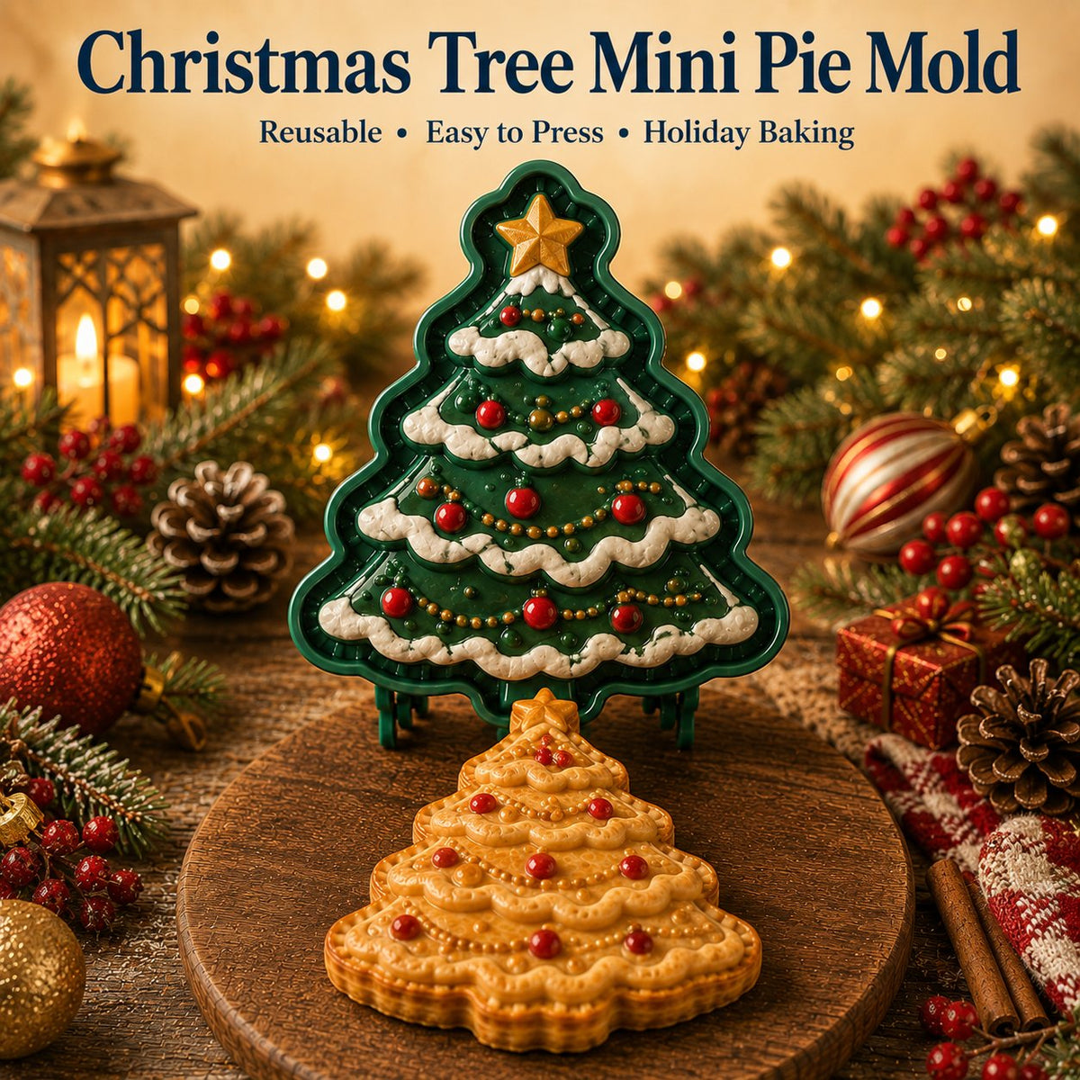 98-Design Christmas Mini Pie Mold